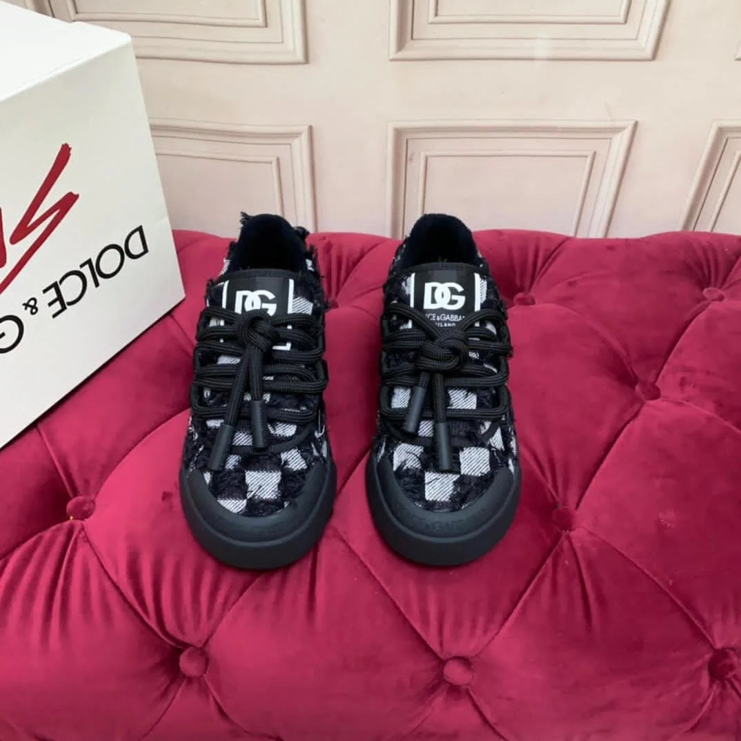 D_olce Gab_bana Checkered Luxe sneakers