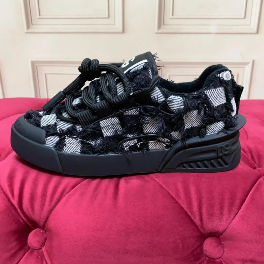 D_olce Gab_bana Checkered Luxe sneakers