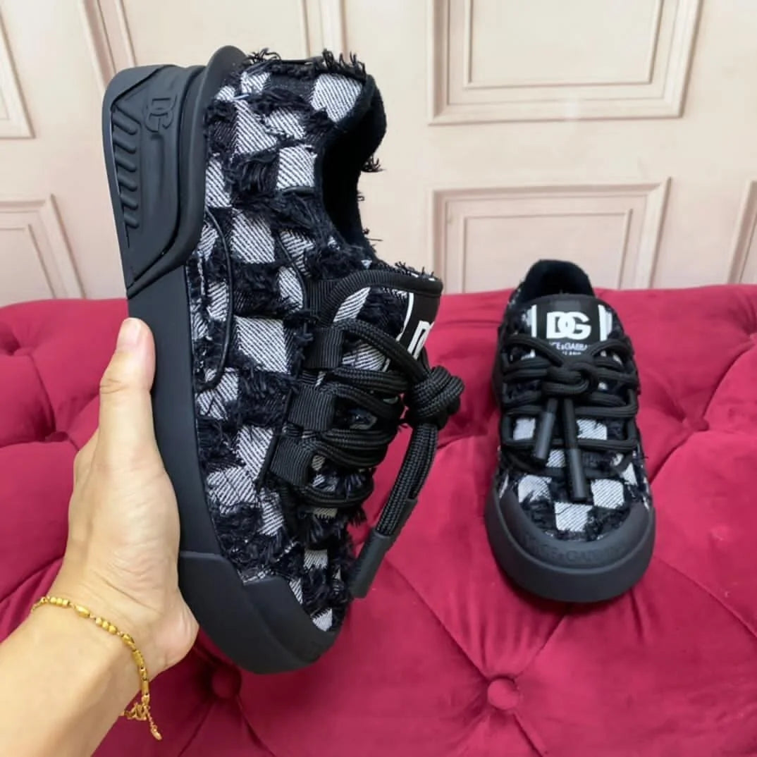D_olce Gab_bana Checkered Luxe sneakers