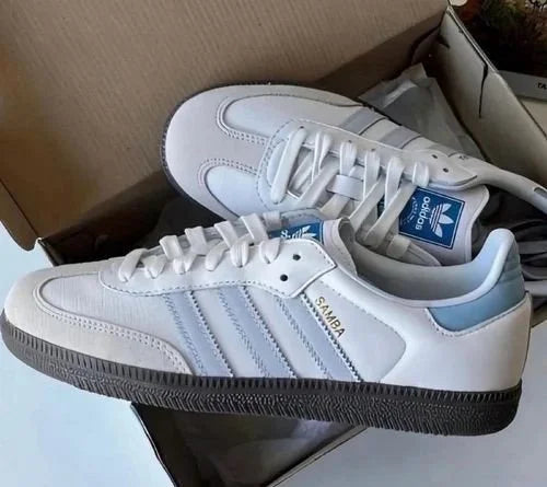 Adid__ass Samba Leather Sky Blue Mens FIX