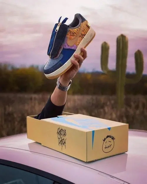 Nik_ee Travis Scott Cactus Jack x Airforce 1 Low With OG Box