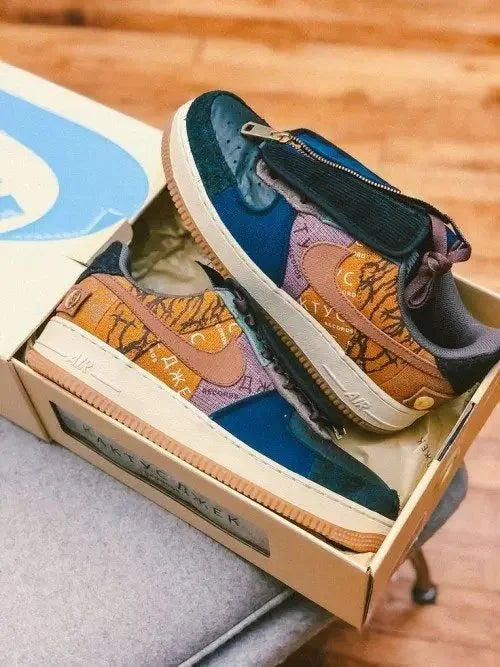 Nik_ee Travis Scott Cactus Jack x Airforce 1 Low With OG Box