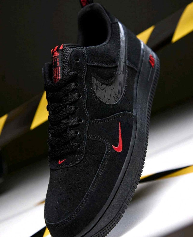 Nik__ee Airforce 1 Multi Swoosh Black Crimson