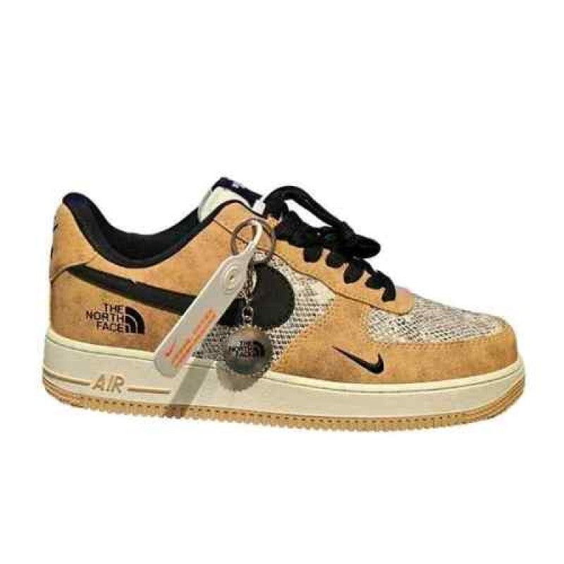 Nik__ee Air force 1 North face Beige Black