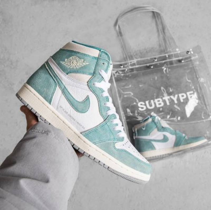 Nik__ee Air Jordan 1 High Turbo Green Suede Quality 627