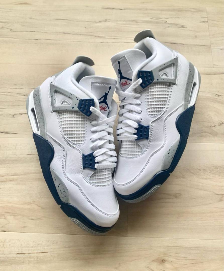 NIK__EE AIR JORDAN 4 MIDNIGHT NAVY