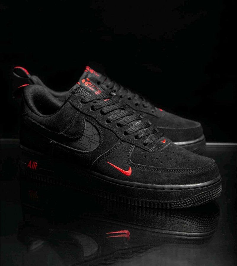 Nik__ee Airforce 1 Multi Swoosh Black Crimson