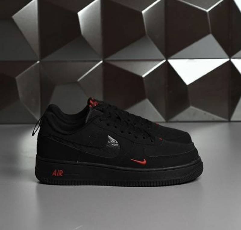 Nik__ee Airforce 1 Low Multi Swoosh Black Crimson